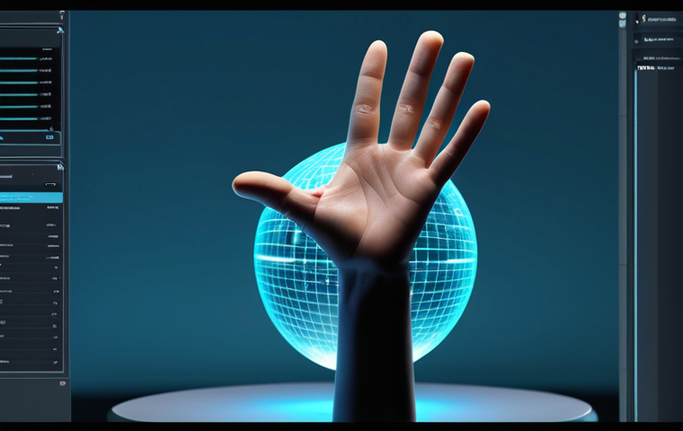Holographic displays show digital creations like unique artworks or articles that appear clearly owned. A subtle, non-humanoid AI interface, depicted as a floating data sphere, assists her, emphasizing collaboration. The environment is a bright, open, innovative digital studio with soft, futuristic lighting. Photorealistic, high detail, perfect anatomy, correct proportions, natural pose, well-formed hands, proper finger count, natural body proportions, professional photography, safe for work, appropriate content, fully clothed, professional, modest clothing, appropriate attire, professional dress.