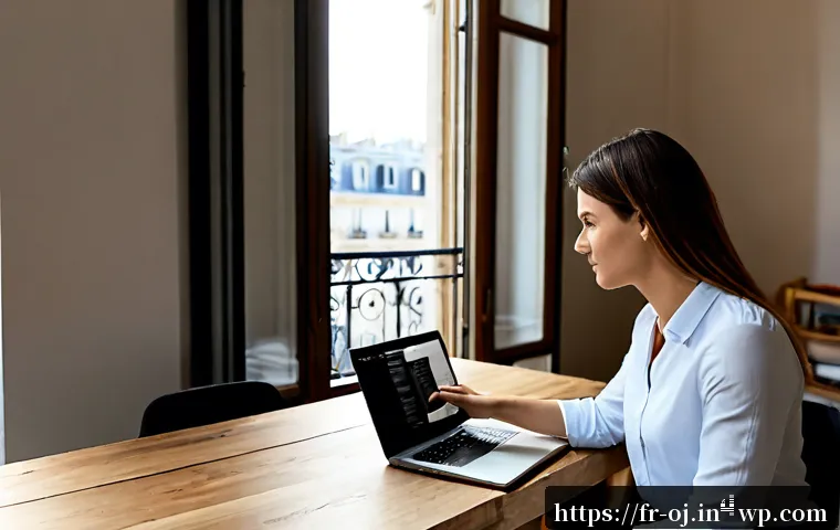 Home 17 AI와 웹 생태계의 융합 사례 - Photorealistic Paris coworking studio, French small-business owner reviewing an AI-assisted website ...
